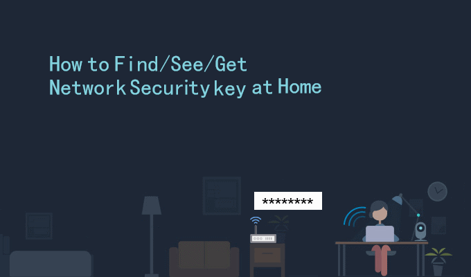 Find network security key at home