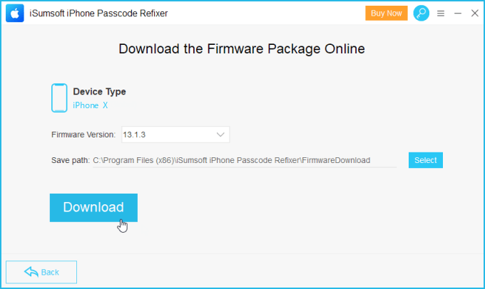 Descarga el paquete de firmware