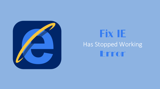 fix IE has stopped working error