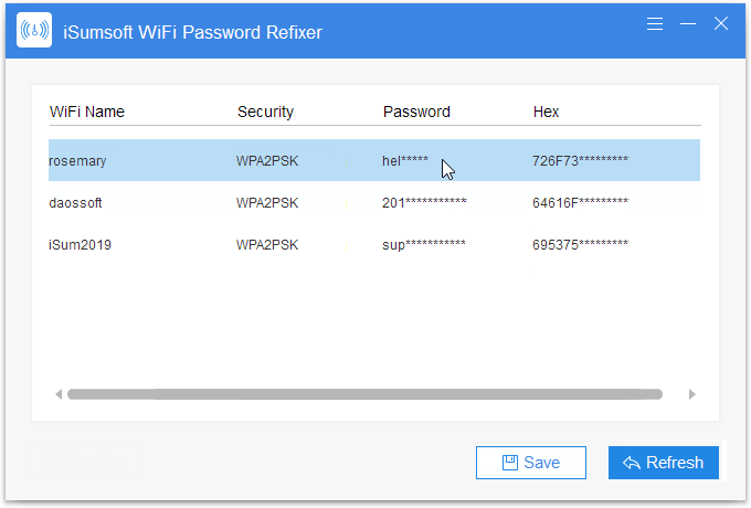 Get Wi-Fi password 