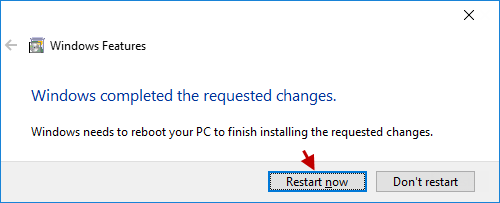 restart computer now