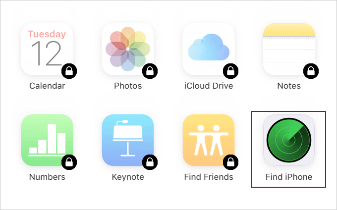 choose Find iPhone