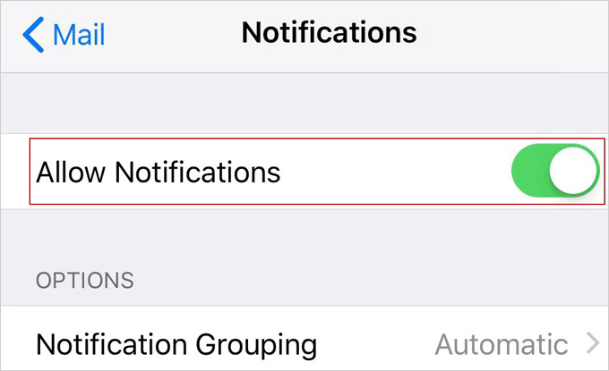 click Allow Notifications