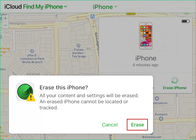 erase iPhone