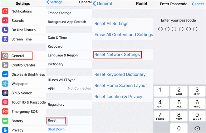 Reset Network Settings