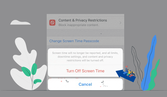 Turn off screen time on iPhone wihtout passcode