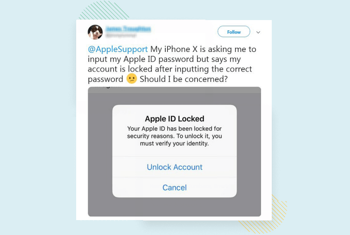 Fix Apple ID locked for security reasons error