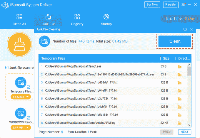 Clear temp files windows 10