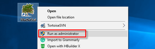 run as administrator