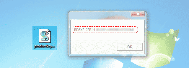 View Windows 7 product key