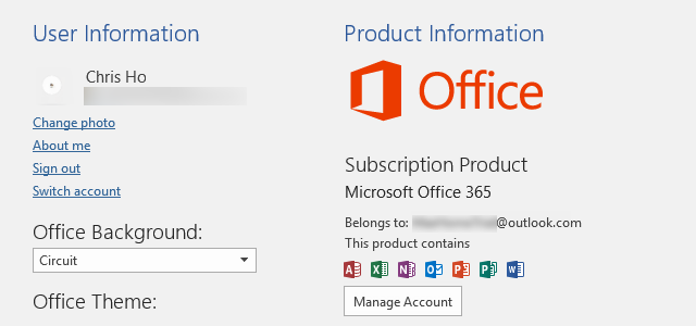 office 2016 find product key