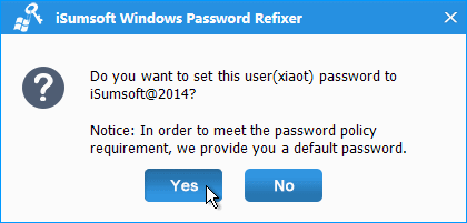 Reset Microsoft account password