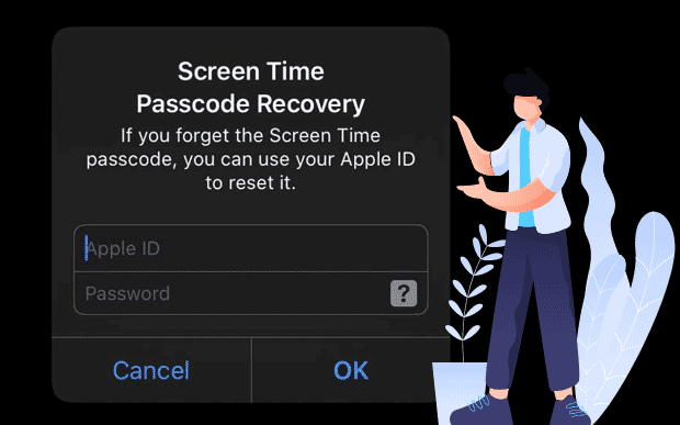 Восстановить забытый пароль времени экрана iPhone iPad