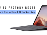 Factory reset Surface pro without Bitlocker recovery key