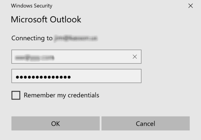 Windows Security keeps asking for password