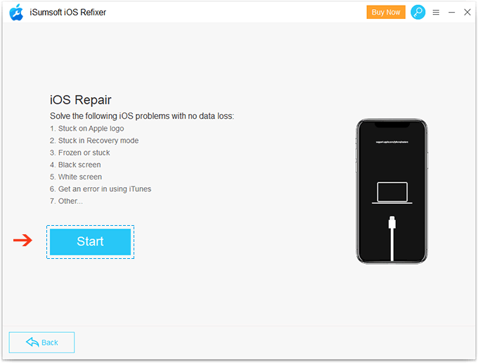Starting iOS repairing
