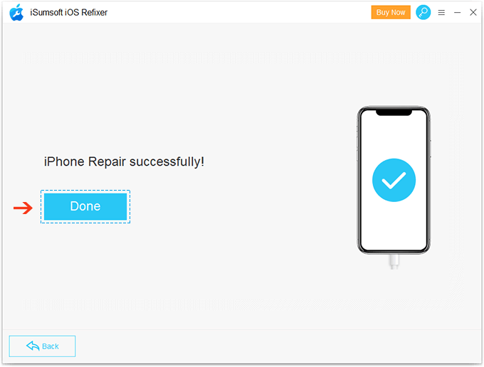 iPhone repaired successfully