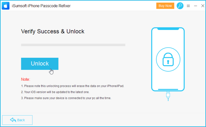 Unlock iPhone screen