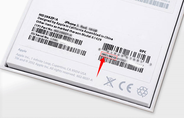IMEI number is on the iPhone’s box