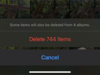 delete all photos from iPhone at once